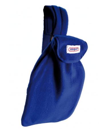 Snger body warmer hot water bottle 2 liters rubber fleece cover with strap blue natural rubber premium rubber hot water bottle