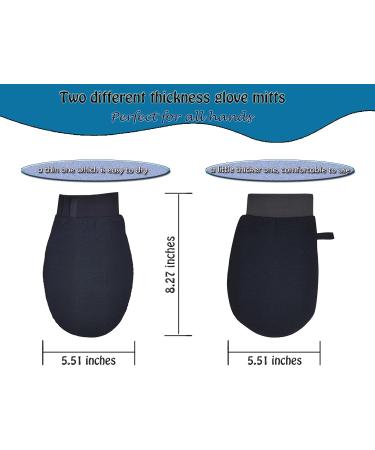 5 Pcs Loofah Back Scrubber with Exfoliating Gloves and Silicone Brush Set - Buy Online on GoSupps.com