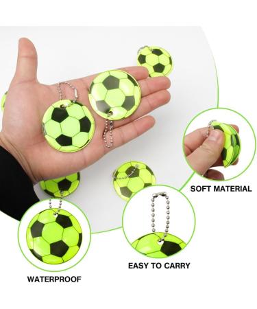Keboyoe 30-Piece Reflective Pendant Set for Children - Football-Themed Safety Reflectors for School Bags Clothing & Running - Buy Online on GoSupps.com