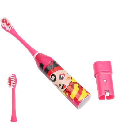Buy Red Electric Toothbrush for Kids | Cartoon Pattern | Soft Brush for Gentle Oral Care - Buy Online on GoSupps.com