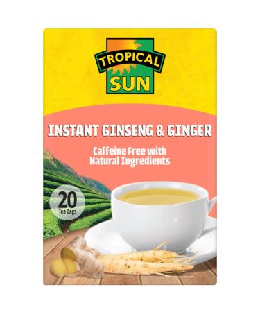 2 x Tropical Sun Instant Ginseng & Ginger Tea 6 x 20 s