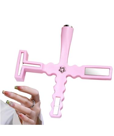 5 in 1 Nail Magnet Tool - Multi-Function Nail Magnet Pens 5 in 1 Nail Design Tools for Cat Eye Gel Nail Polish Design Home Manicure Pink