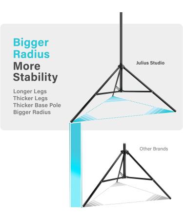 Julius Studio 10.1 ft. Extra Wide Backdrop Stand Kit for Photo Video Studio - JSAG283 - Buy Online on GoSupps.com