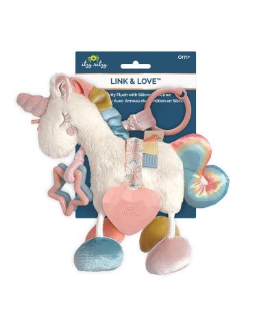 Itzy Ritzy Unicorn Link & Love Activity Plush with Silicone Teether - 0+ Months - Buy Online on GoSupps.com