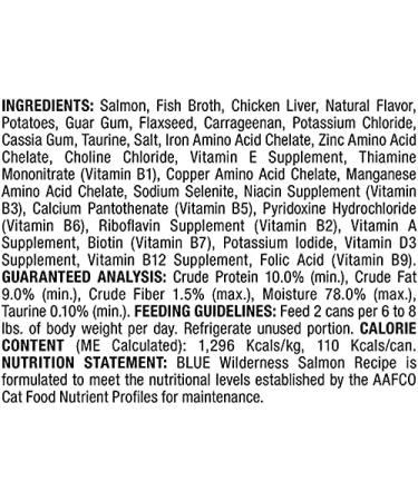 Blue Wilderness Adult Grain Free Salmon Pate Wet Cat Food 5.5-Oz (Pack of 24) - Buy Online on GoSupps.com