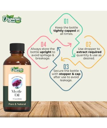 Myrtle Oil | Pure & Natural Essential Oil for Aromatherapy Diffusers Skincare & Hair Care - 30ml | Best International Shipping - Buy Online on GoSupps.com