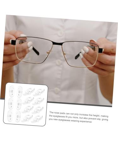 20 Pairs Silicone Nose Pads for Glasses - Non-Slip Reusable Adhesive Grips - Transparent Eyeglass Replacement Nose Pads for Comfort - Buy Online on GoSupps.com