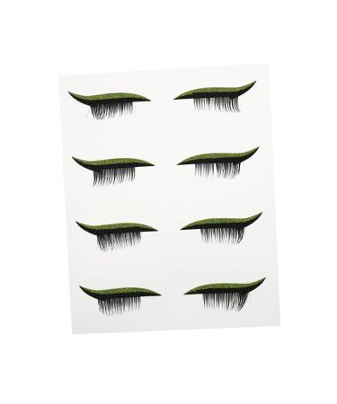 OHPHCALL 4 Pairs False Eyelashes Eye Makeup Sticker duct tape shiny eyeliner stickers tool man 4x1.5cm As Shown