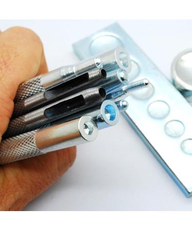 SKYZONAL DIY Leather Craft 11pcs Tool Kit for Punching Holes, Setting Rivets & Snaps - Buy Online on GoSupps.com