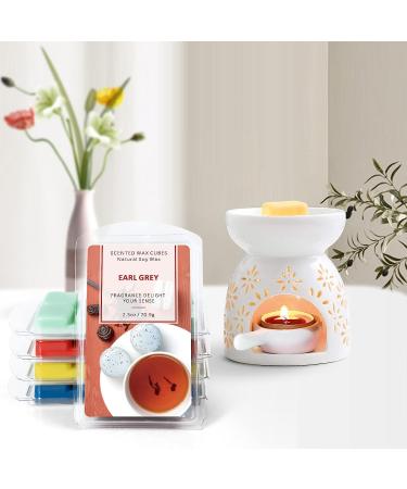 Scented Soy Wax Melts Gift Set for Mother's Day - Cherry Blossom, Plumeria, Cotton, Wild Bluebell, Earl Grey, Bamboo Forest, Nectarine Blossom & Honey, Grapefruit - Unique Home Decor - Buy Online on GoSupps.com
