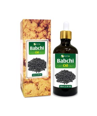 Babchi Carrier Oil (Psoralea Corylifolia) 100% Pure & Natural - Undiluted Uncut Cold Pressed Oil (100ml with Dropper) 1 count (Pack of 1)
