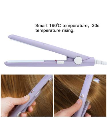 2 in 1 Hair Straightener and Curler - Mini Ceramic Tourmaline Ionic Flat Iron for Perfect Straightening & Curling - Buy Online on GoSupps.com