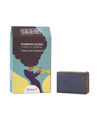 ANTOS ANTOS - Purifying solid shampoo - Oily hair 55g - Activated carbon and Hamamelis - Solid Out SOL3