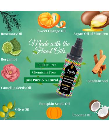 Restorative Hair Oil with Moroccan Argan Oil | Natural Shine Curl Definition Frizz Reduction | Thicker Fuller Manageable Hair - 3.38 Fl Oz - Buy Online on GoSupps.com