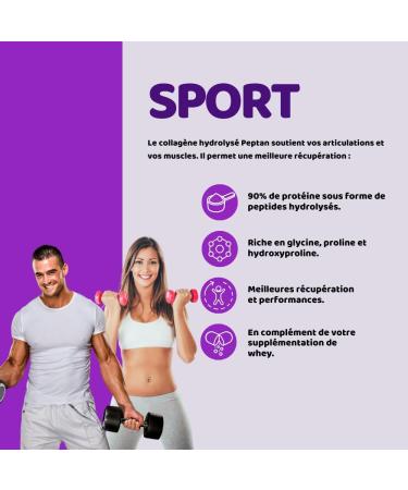 Pure poudre de collag ne bovin hydrolys 2000 Daltons Type 1 PEPTAN 300g REKINKE Riche en Acides Amin s et Glycine - Buy Online on GoSupps.com