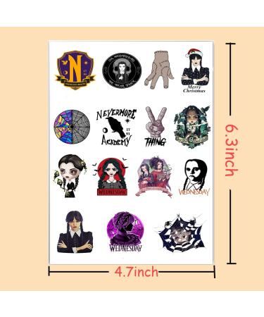 Wednesday Temporary Tattoos Stickers - 20 Sheet Tattoo Stickers for Kids Party Favors & Decorations - Buy Online on GoSupps.com