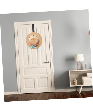 jojofuny 2pcs Door Hook Hat Wall Hanger Wall Mounted Clothes Rack Towel Valet Hat Hooks Hanging Door No Trace 21x4.5cm Black - Buy Online on GoSupps.com