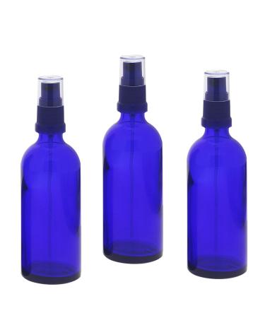 Blue glass bottle 100ml blue glass bottle with blue atomizer Kosmetex spray bottle glass bottle with pump atomizer 3 100 ml