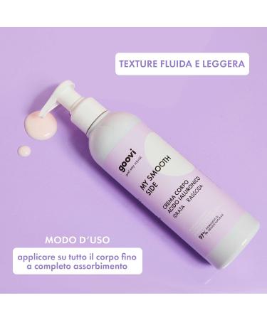  Goovi Goovi My Smooth Side moisturizing and firming cream with hyaluronic acid hydrates and leaves skin smooth and soft 240 ml - Buy Online on GoSupps.com