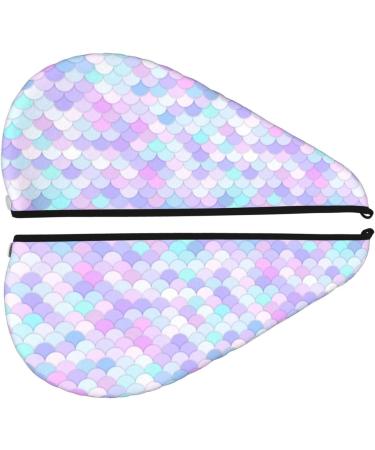 Rainbow Scales Hair Towel Wrap | Quick Drying Hair Turban with Button | Premium Hair Drying Towel for All Hair Types - Buy Online on GoSupps.com