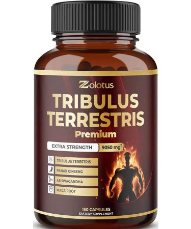Tribulus Terrestris 9050mg Per Capsule 5 Months Supply with Ashwagndha Panax Ginseng Saw Palmetto Maca Shilajit. Energy Stamina  Performance Supplement for Men  Women - Buy Online on GoSupps.com