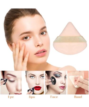 BOBOZHONG Triangle Makeup Powder Puff 6 Pieces Face Sponge Powder Puff Soft Plush Powder Sponge Washable Makeup Sponge Wet Dry Makeup Tool for Loose Powder or Foundation Blush - Buy Online on GoSupps.com