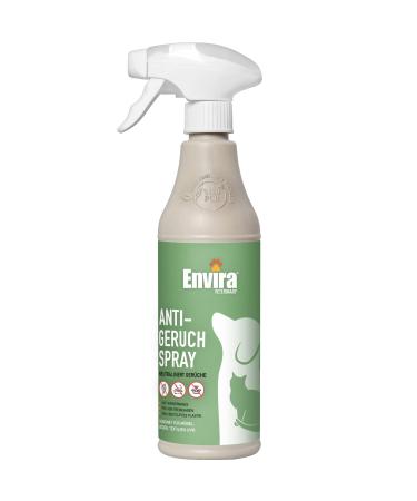 Envira anti -smell spray - odor neutralizer for cat urine & dogurine dog bed carpets and much more - chlorine -free odor remover for apartment & household - 500 ml