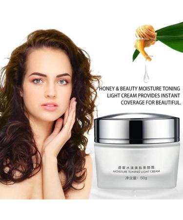 Laluerck Facial Makeup Toning Light Cream Hiding Pores Whitening Cream Moisturizer Facial Modification Cosmetics - Buy Online on GoSupps.com