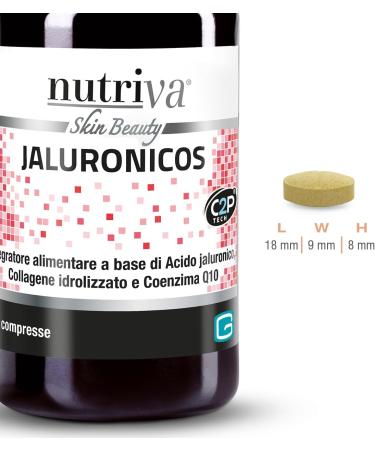 Nutriva Jaluronicos - Antioxidant and toning food supplement containing hyaluronic acid (30 tablets) - Buy Online on GoSupps.com
