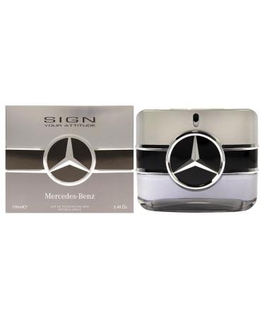 Mercedes-Benz Man Sign Your Attitude - Eau de Toilette for Men - Long Lasting Mens Cologne - Amber Cologne for Men - Mens Cologne Spray - 3.4 oz