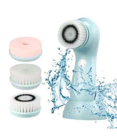Ubbetter Rechargeable Facial Brush Set | 2 Speeds, 3 Brush Heads, Blackhead Remover | Exfoliating Massage | Waterproof Cleansing Brush - Buy Online on GoSupps.com
