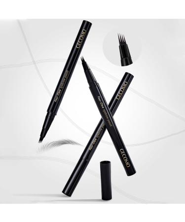 Erinde Microblading Eyebrow Pen - Waterproof Long-Lasting Natural-Hair-Like Brow Pencil with 4-Fork Tip - Walnut Brown 01 for Women - Buy Online on GoSupps.com