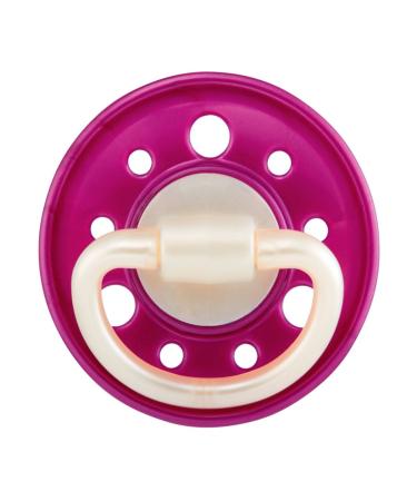 Cherry Pacifier | Round Natural Shape Size 1 (0-6 Months) | Pink-Purple & Assorted Colors - International Shipping Available - Buy Online on GoSupps.com