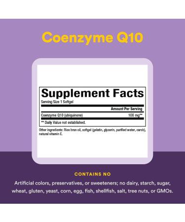 Natural Factors Coenzyme Q10 - Antioxidant Support Supplement Supports Cellular Energy Production - Better Absorption Aids Healthy Heart Function - 100 mg 60 Softgels (60 Servings) - Buy Online on GoSupps.com