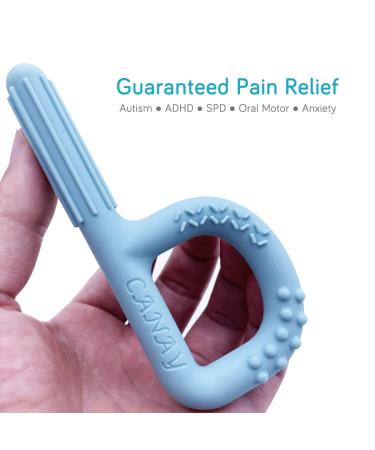 Sensory Chew Toys for Autistic Kids (3 Pack) - Silicone Teether Sticks for ADHD & SPD - Hand-Held Oral Motor Stimulation Tool - Buy Online on GoSupps.com