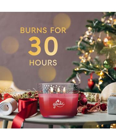Glade Scented Candle Apple Cinnamon Limited Edition 3-Wick Candle Air Freshener Infused with Essential Oils for Home Fragrance 1 Count (Packaging May Vary) - Buy Online on GoSupps.com