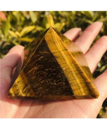 Stone Crafts Natural Stone Mine Crystal Tiger Eye Stone Pyramid Home Decor Wicca Wheel Pulse Heal Stone Crystal Reiki (Size : 4cm) - Buy Online on GoSupps.com