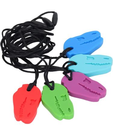 Alomejor 5pcs Silicone Teething Necklace - Soothing Baby Teethers for Gum Relief | International Shipping Available - Buy Online on GoSupps.com