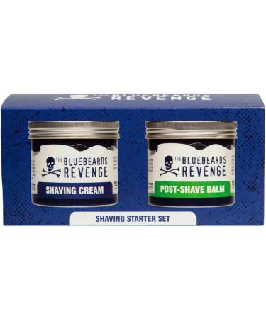 The Bluebeards Revenge Shaving Starter Set Vegan Friendly Gift Set includes Shaving Cream (150ml) and Post Shave Balm (150ml) - 2 Piece - Buy Online on GoSupps.com