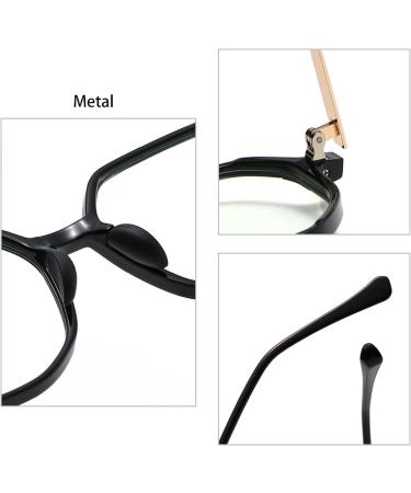 SERONI Metal TR90 Polygon Blue Light Blocking Glasses for Men & Women - UV Protection & Computer Reading Glasses - 52mm Black Frame - Buy Online on GoSupps.com