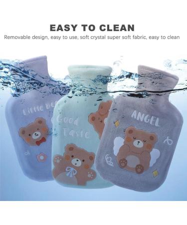 Bncxdc Mini Bear Hot Water Bottle with Removable Cloth Cover - Gray 350ml - Buy Online on GoSupps.com