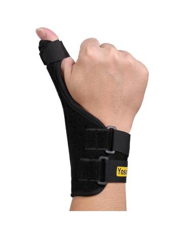 Yosoo Thumb Support Thumb Splint/Brace Stabilizer Reduces Pain from Thumb Sprains and Strains Thumb Tendonitis or Post with Adjustable Support Wrist Strap fits Left &Right hand One
