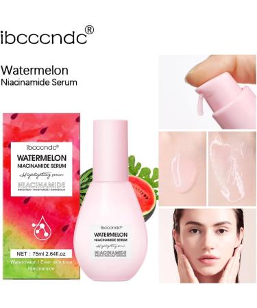Watermelon Niacinamide Hydrating Serum Glow Niacinamide Serum Moisturising & Brightening Serum Foundation Makeup Base Watermelon Serum to Deep hydration - Buy Online on GoSupps.com