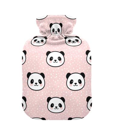Hot Water Bottles with Cover Cute Cartoon Panda Hot Water Bag for Pain Relief Pregnant Women Heating Bag 2 Liter