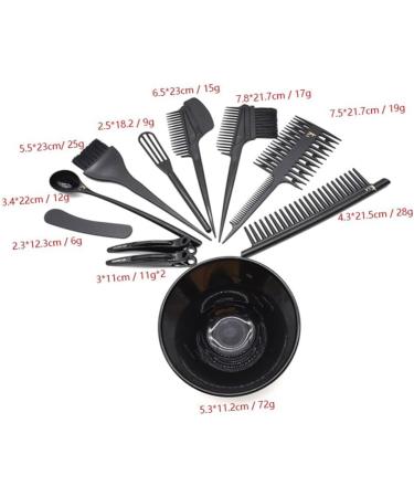 minkissy 3 Sets Hair Coloring Kit Hair Color Mixing Bowls Hair Dye Dyeing Bowl Hair Comb - Buy Online on GoSupps.com