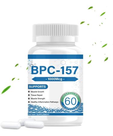 BPC 157 Peptide Capsules - 1000mcg BPC-157 Protective Compound for Muscle Workout Recovery Non-GMO Dairy Free Gluten Free Supplement 60 Capsules (1) - Buy Online on GoSupps.com
