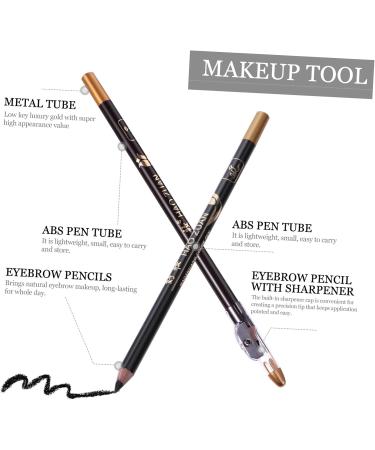 8pcs pencil sharpener eyebrow pencil haozhuang eyebrow pencil Eyebrow Pencils Makeup Accessories 1 count (Pack of 1) Black - Buy Online on GoSupps.com
