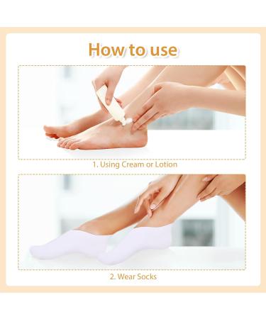 Moisturizing Socks Set Foot Spa Socks Cotton Moisture Enhancing Socks Cosmetic Socks Cotton feet Socks for Dry Feet Hard Cracked Heels Calluses Cuticles Rough Skin One Size 10.0 - Buy Online on GoSupps.com