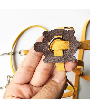 Pet Tortoise Turtle Leather Harness Strap Chest Collar Walking Lead Control Rope (S Blue) S Blue - Buy Online on GoSupps.com