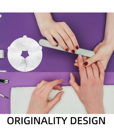 Baluue 2 Sets Nail Stand for Press On Nails Display Practice Art Fake Nail Holder Painting Nails Stand False Nail Designs for Home DIY Beginner Salon Supplies White - Buy Online on GoSupps.com